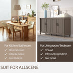 Kitchen Sideboard Coffee Bar Cabinet Accent Storage Cabinet