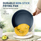 Kitchen Cookware Sets Nonstick, 12 Piece Pots and Pans Set Granite Cooking Set