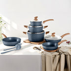 Kitchen Cookware Sets Nonstick, 12 Piece Pots and Pans Set Granite Cooking Set