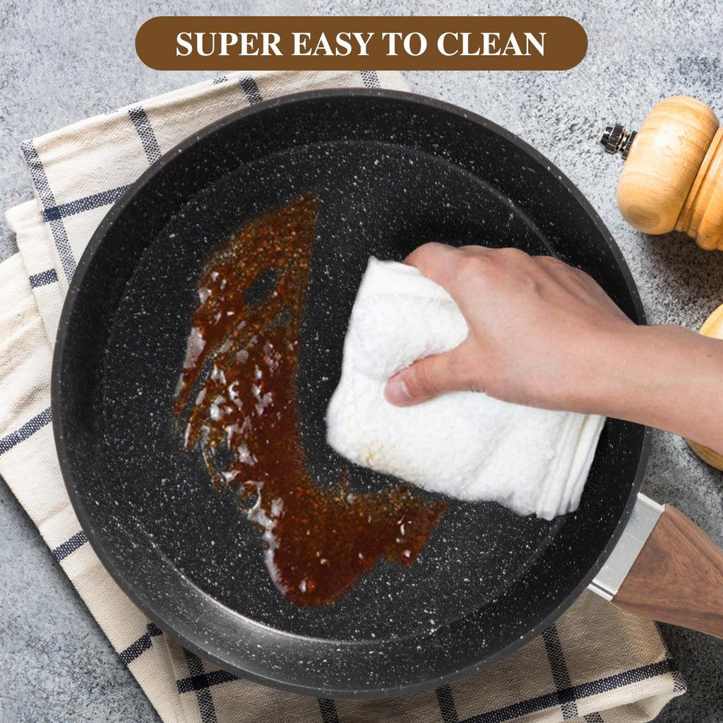 Kitchen Granite Cookware Set, Cooking Pans Set Non-Stick Pots 12/15/30-piece Set