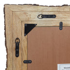 Lamont River of Goods Rectangular Brown and Tan Wood and Glass Wall Mirror - 39 x 1.25 x 28