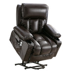 Large Power Lift Recliner Chair with Heat and 8-Point Massage - Remote Control, USB Port