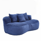 Lazy Sofa Durable Comfort Lounger High Back Bean Bag Chair Couch for Adults and Kids - 2 Seat