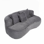 Lazy Sofa Durable Comfort Lounger High Back Bean Bag Chair Couch for Adults and Kids - 2 Seat