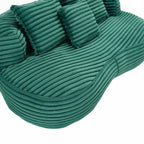 Lazy Sofa Durable Comfort Lounger High Back Bean Bag Chair Couch for Adults and Kids - 2 Seat