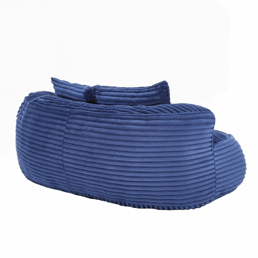 Lazy Sofa Durable Comfort Lounger High Back Bean Bag Chair Couch for Adults and Kids - 2 Seat