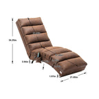 Linen Massage recliner Interior with remote control, ergonomic electric massage recliner, 5 modes