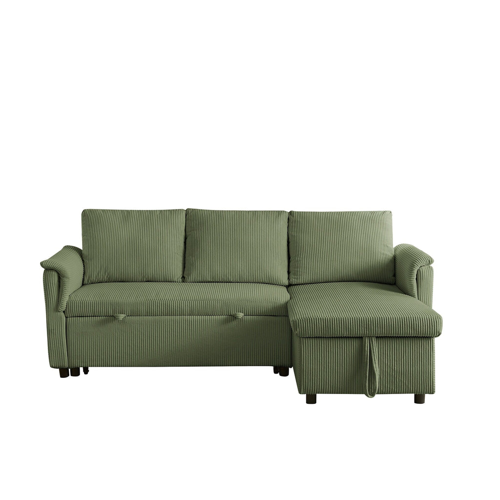 Loveseat Sofa with Chaise Lounge L-Shaped Modular Convertible Sofa with Storage Chaise