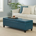 Lucinda Faux Leather Storage Bench by Christopher Knight Home - 51.25 L x 17.50 W x 16.25 H