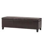 Lucinda Faux Leather Storage Bench by Christopher Knight Home - 51.25 L x 17.50 W x 16.25 H