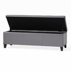 Lucinda Faux Leather Storage Bench by Christopher Knight Home - 51.25 L x 17.50 W x 16.25 H