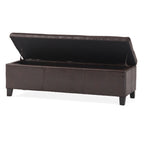 Lucinda Faux Leather Storage Bench by Christopher Knight Home - 51.25 L x 17.50 W x 16.25 H