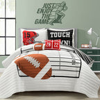 Lush Decor American Football Reversible Oversized Kids Quilt