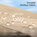 MAISON ARTS 12 FT Automatic Hydraulic Cantilever Umbrella Aluminum Pole 360 Degree Rotation