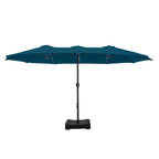 MAISON ARTS 15ft Double-Sided Patio Extra Large Twin Umbrella with Base Included