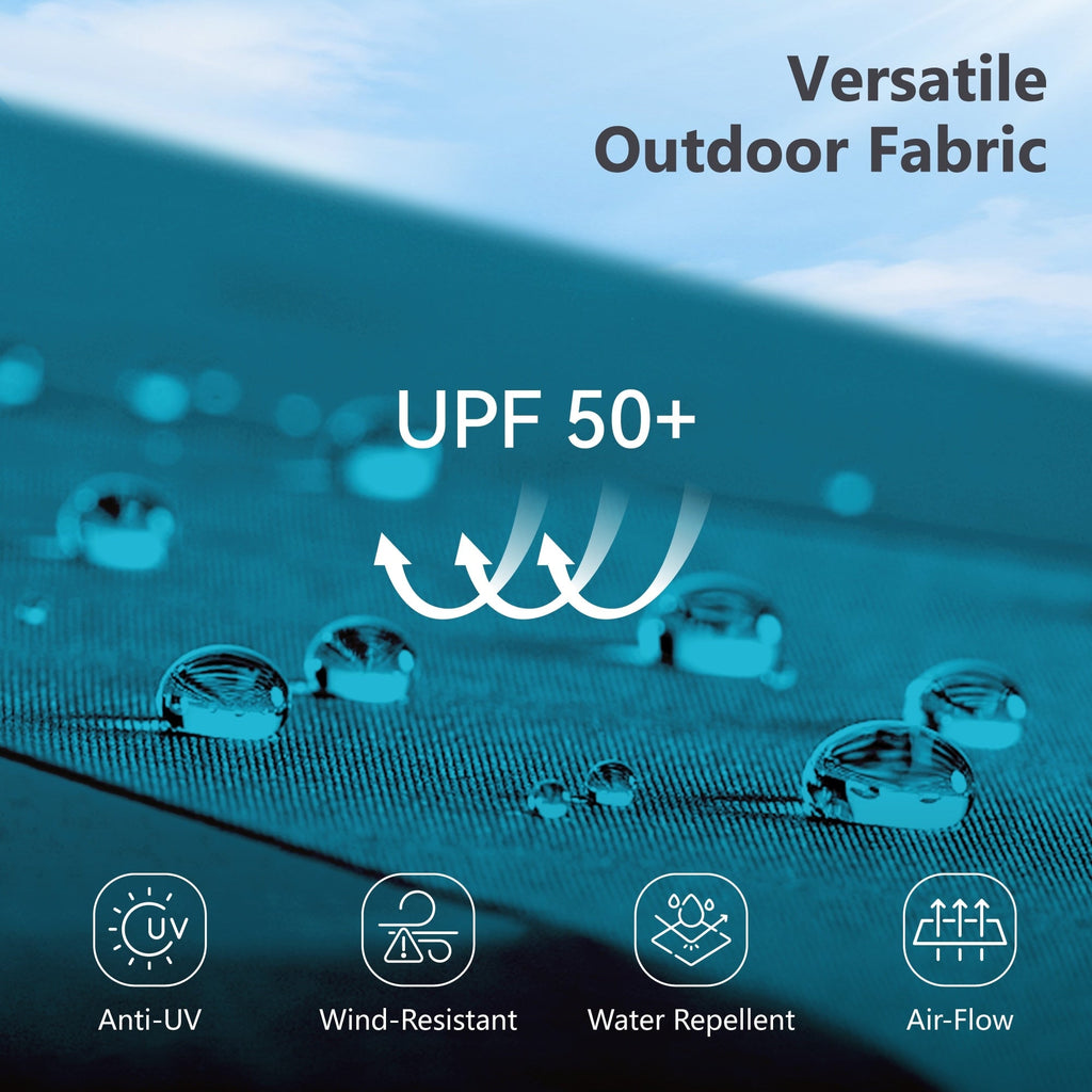 MAISON ARTS 15ft Double-Sided Patio Extra Large Twin Umbrella with Base Included