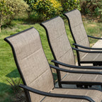 MAISON ARTS 8 PCS Patio Dining Set with 13ft Patio Umbrella