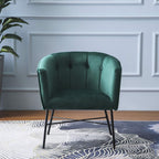 Aurelie Tub Chair in Emerald Green Velvet