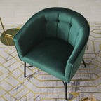 Aurelie Tub Chair in Emerald Green Velvet
