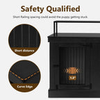 Mcombo Large Dog Crate Furniture TV Stand,Wooden Dog Kennel with Double Doors 1861