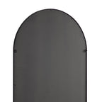 Beaumont Arched Full Length Metal Frame Mirror 178 x 76 cm, Black