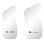 Bala Irregular Shaped Frameless Extra Large Full Length Pond Mirror 180 x 100 cm