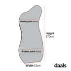 Bala Irregular Shaped Frameless Full Length Pond Mirror 170 x 80 cm