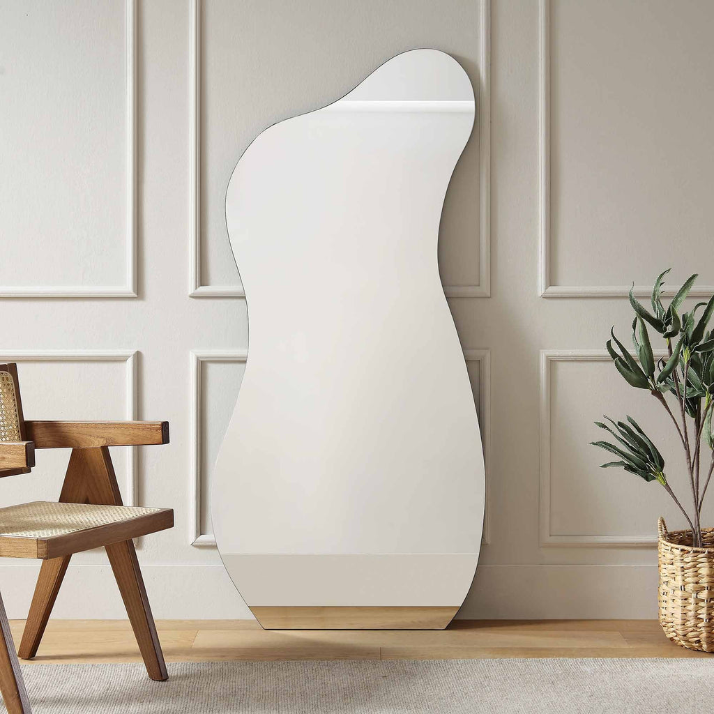 Bala Irregular Shaped Frameless Full Length Pond Mirror 170 x 80 cm