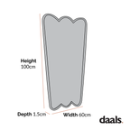 Berkeley Scalloped Edge Wall Mirror, Gold Effect