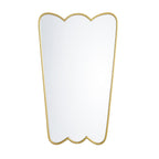 Berkeley Scalloped Edge Wall Mirror, Gold Effect
