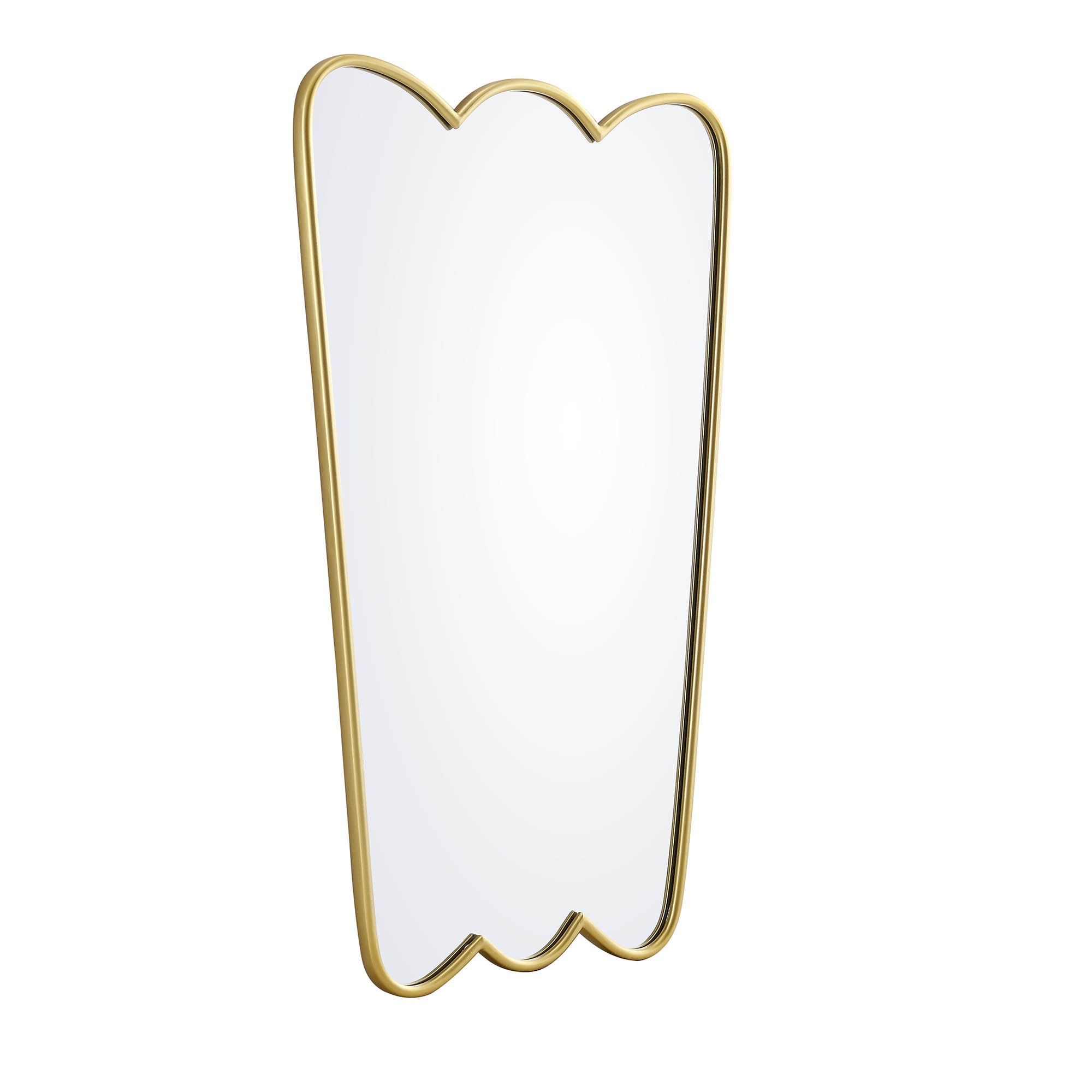Berkeley Scalloped Edge Wall Mirror, Gold Effect