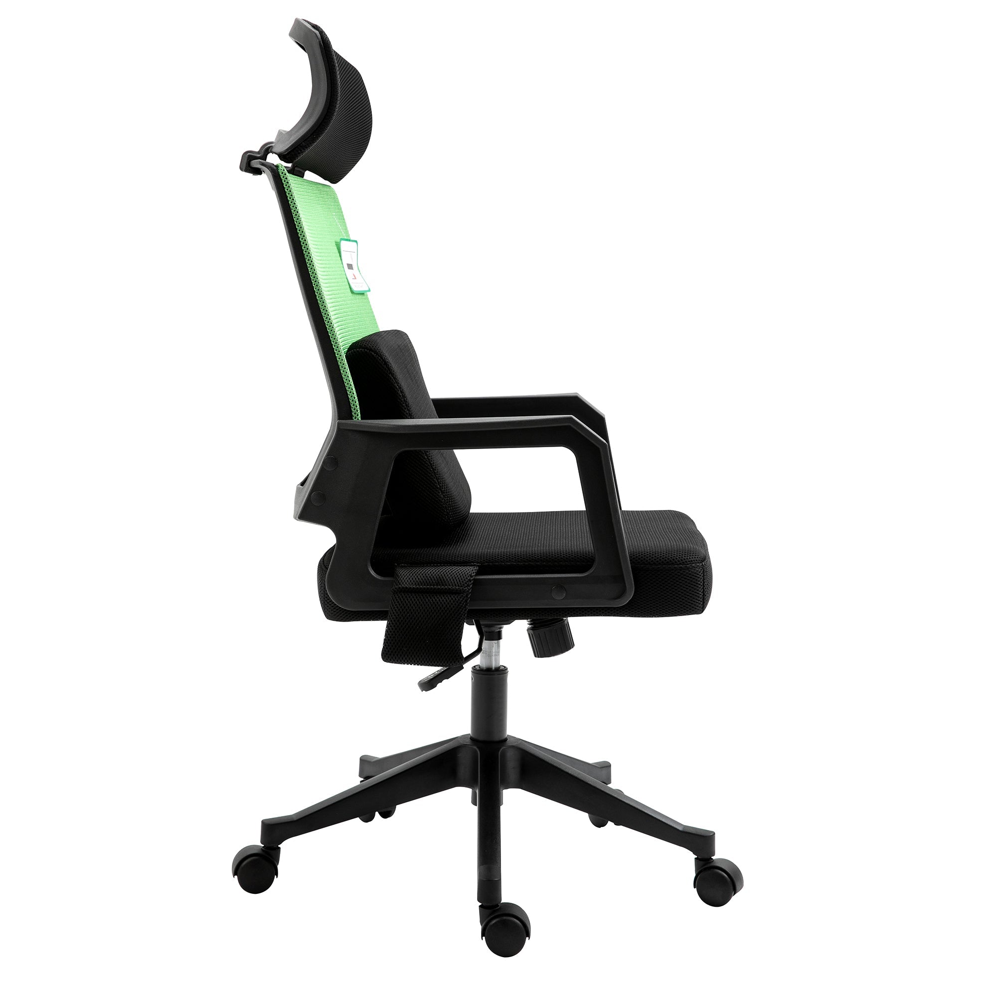 Beni Plus Mesh Swivel Office Chair with Massage Lumbar Cushion in Green