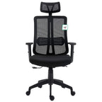 Black Mesh High Back Executive Office Chair Swivel Desk Chair with Synchro-Tilt, Adjustable Armrest & Headrest