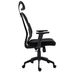 Black Mesh High Back Executive Office Chair Swivel Desk Chair with Synchro-Tilt, Adjustable Armrest & Headrest