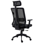 Black Mesh High Back Executive Office Chair Swivel Desk Chair with Synchro-Tilt, Adjustable Armrest & Headrest