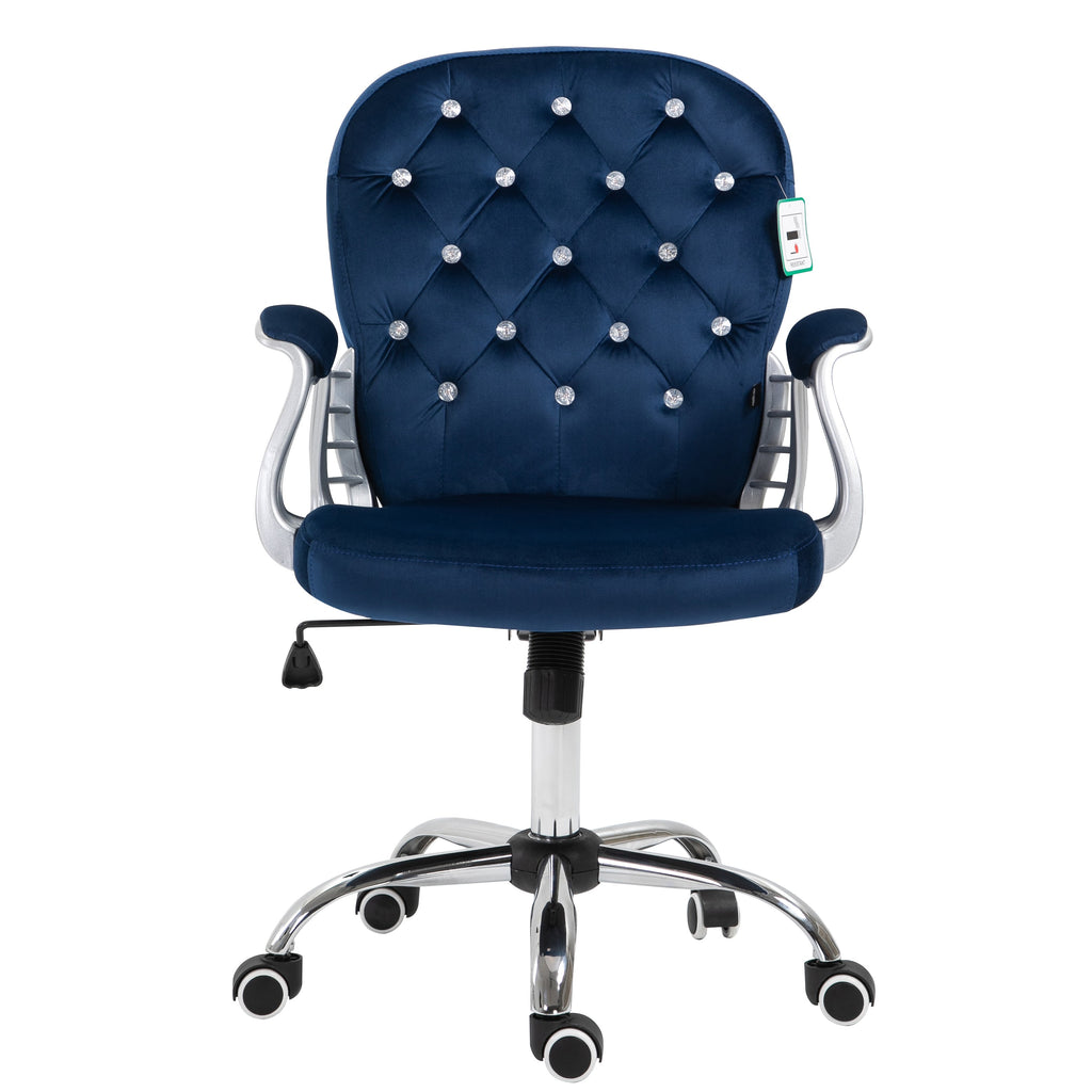 Blue Velvet Chesterfield Swivel Chair