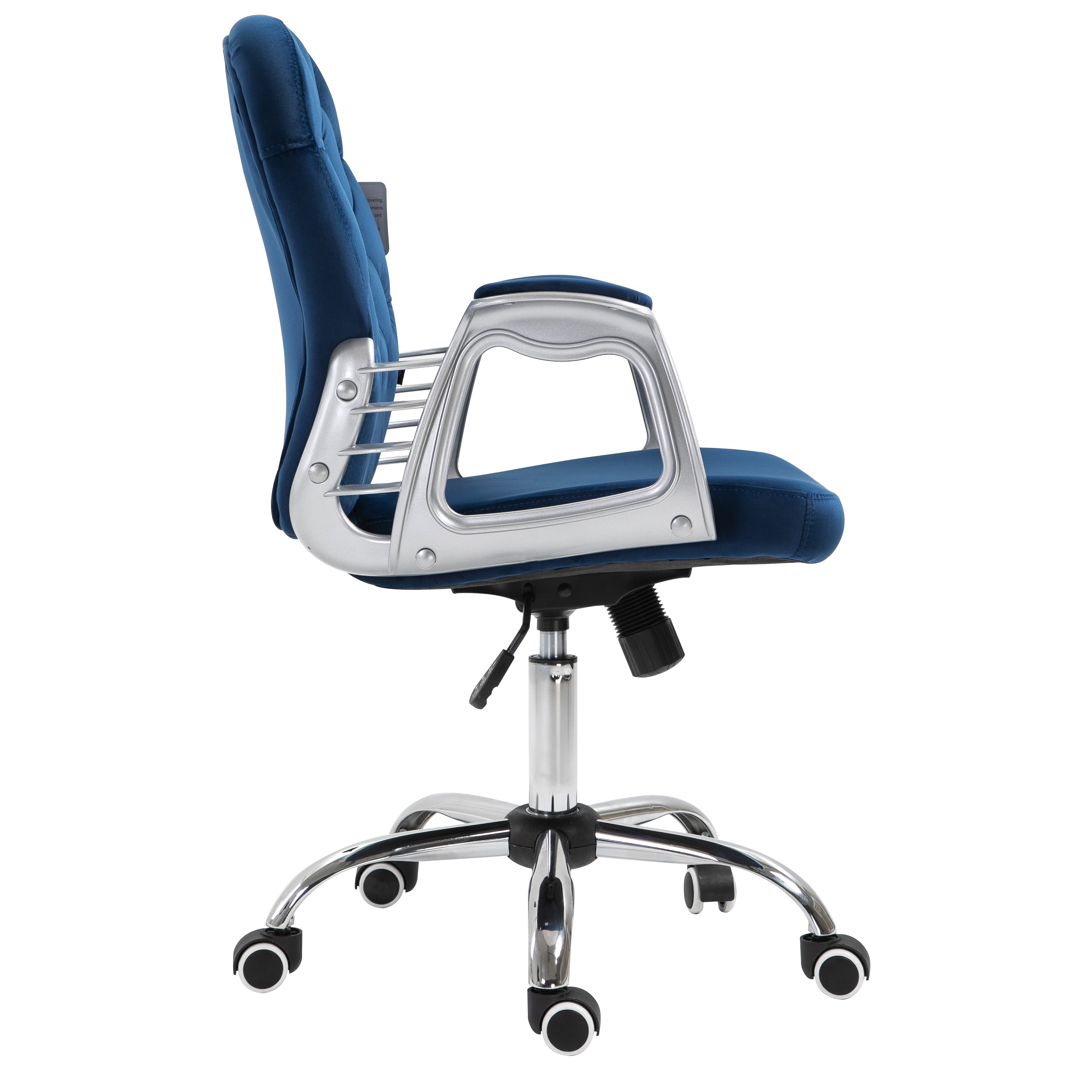 Blue Velvet Chesterfield Swivel Chair