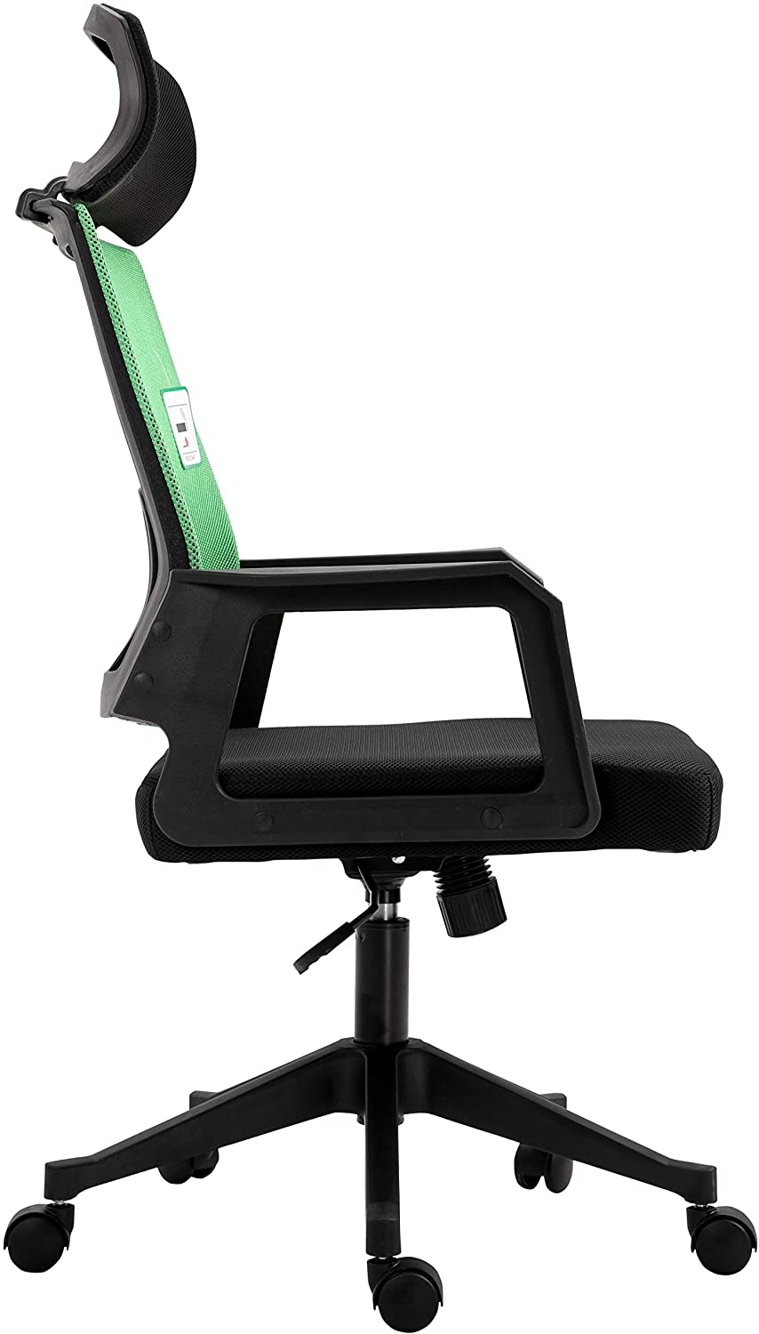 Beni Mesh Office Chair with Headrest in Green