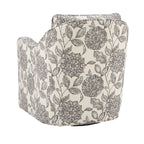 Madison Park Betty Upholstered Swivel Curved Armchair