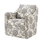 Madison Park Betty Upholstered Swivel Curved Armchair