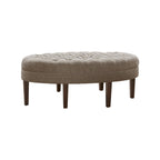 Madision Park Chase Surfboard Tufted Upholstered Ottoman with Solid Wood