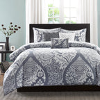 Madison Park Marcella 7 Piece Cotton Printed Comforter Set