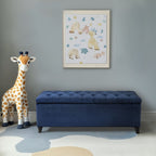 Madison Park Sasha Tufted Top Upholstered Storage Bench