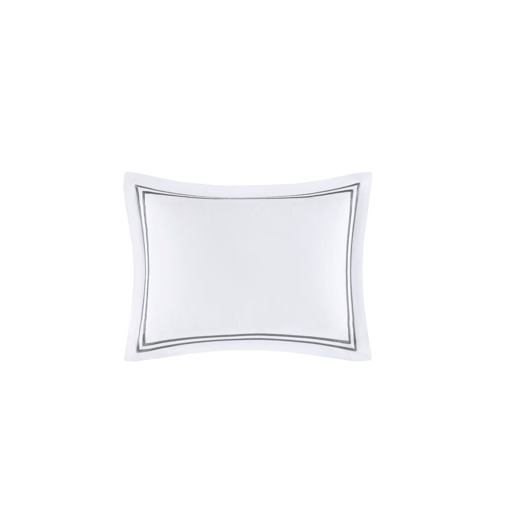 Madison Park Signature 500 Thread Count Luxury Collection 100% Cotton Sateen Embroidered Duvet Cover Set