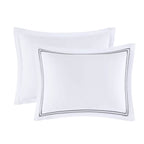 Madison Park Signature 500 Thread Count Luxury Collection 100% Cotton Sateen Embroidered Duvet Cover Set