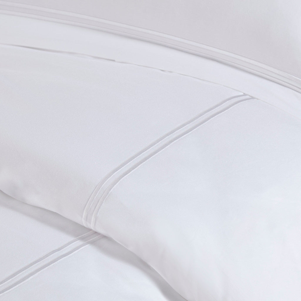 Madison Park Signature 500 Thread Count Luxury Collection 100% Cotton Sateen Embroidered Duvet Cover Set