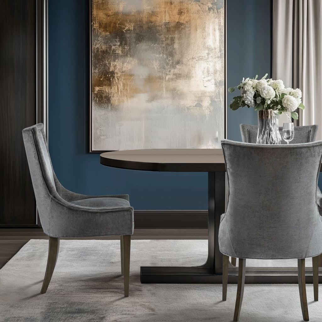 Madison Park Signature Ultra Upholstered Dining Side Chairs With Wood Legs (Set of 2) - N/A