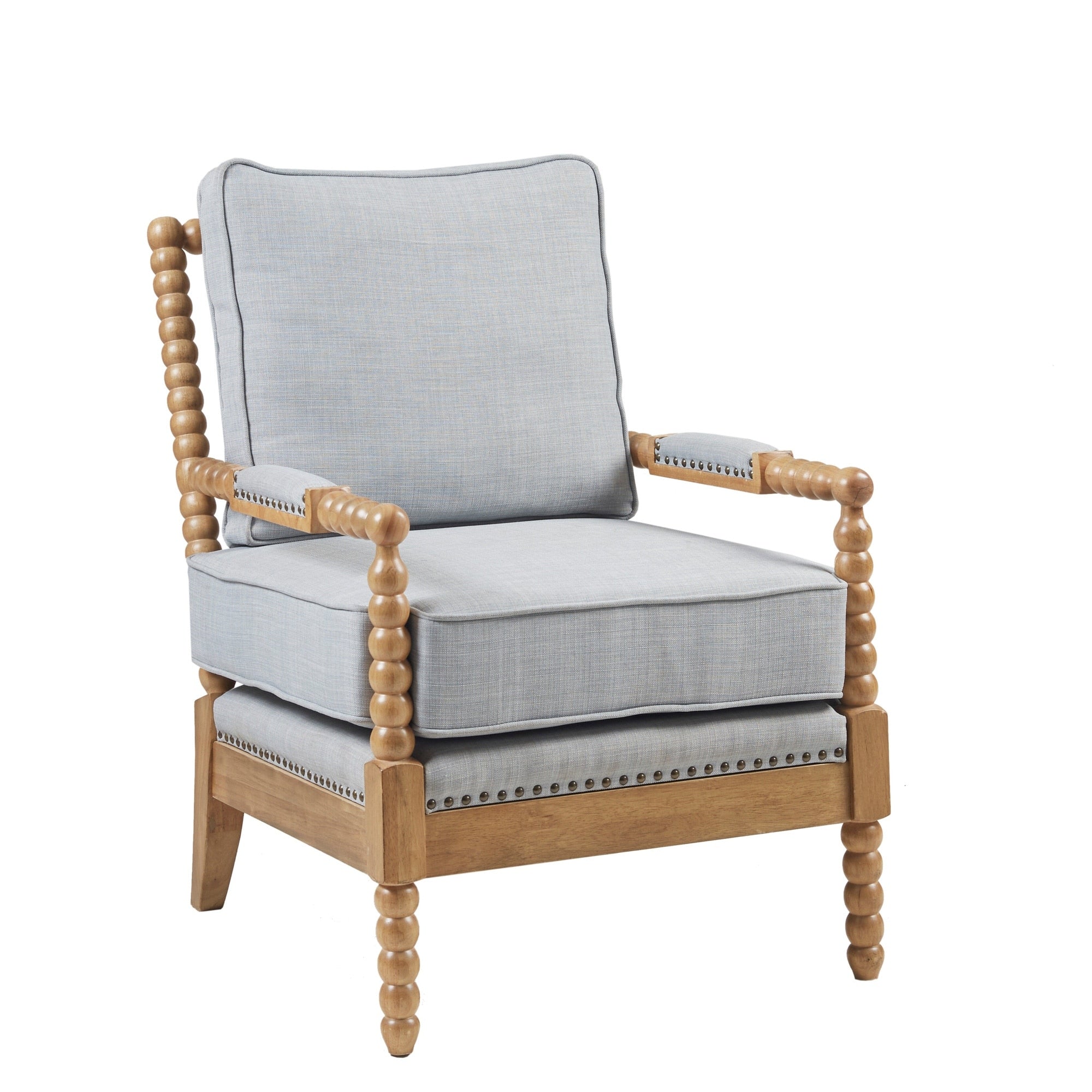 Madison Park Donohue Turned Wood Frame Armchair