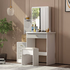 Makeup Vanity Set with Mirror and stool