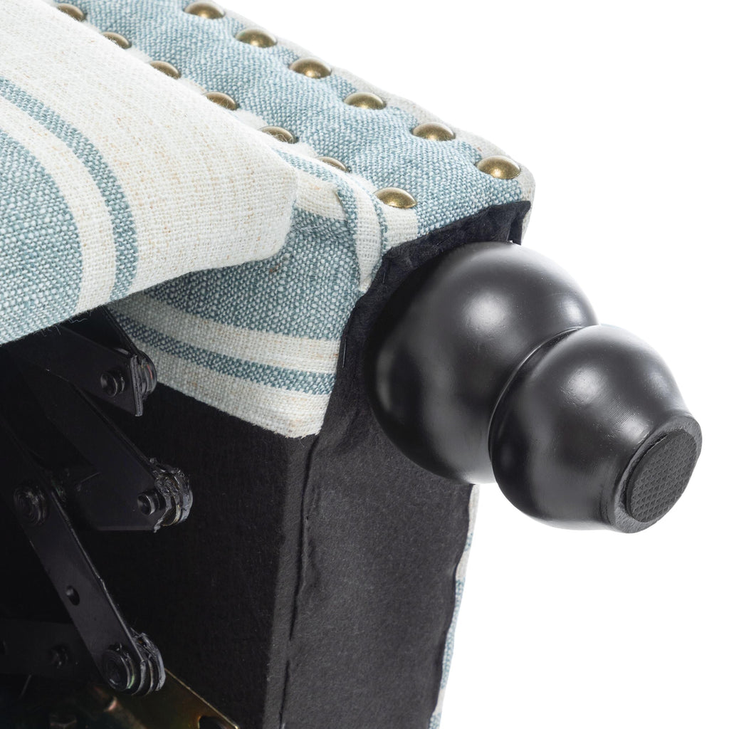 Manual Pushback Recliner Chairs with Nailhead Trim